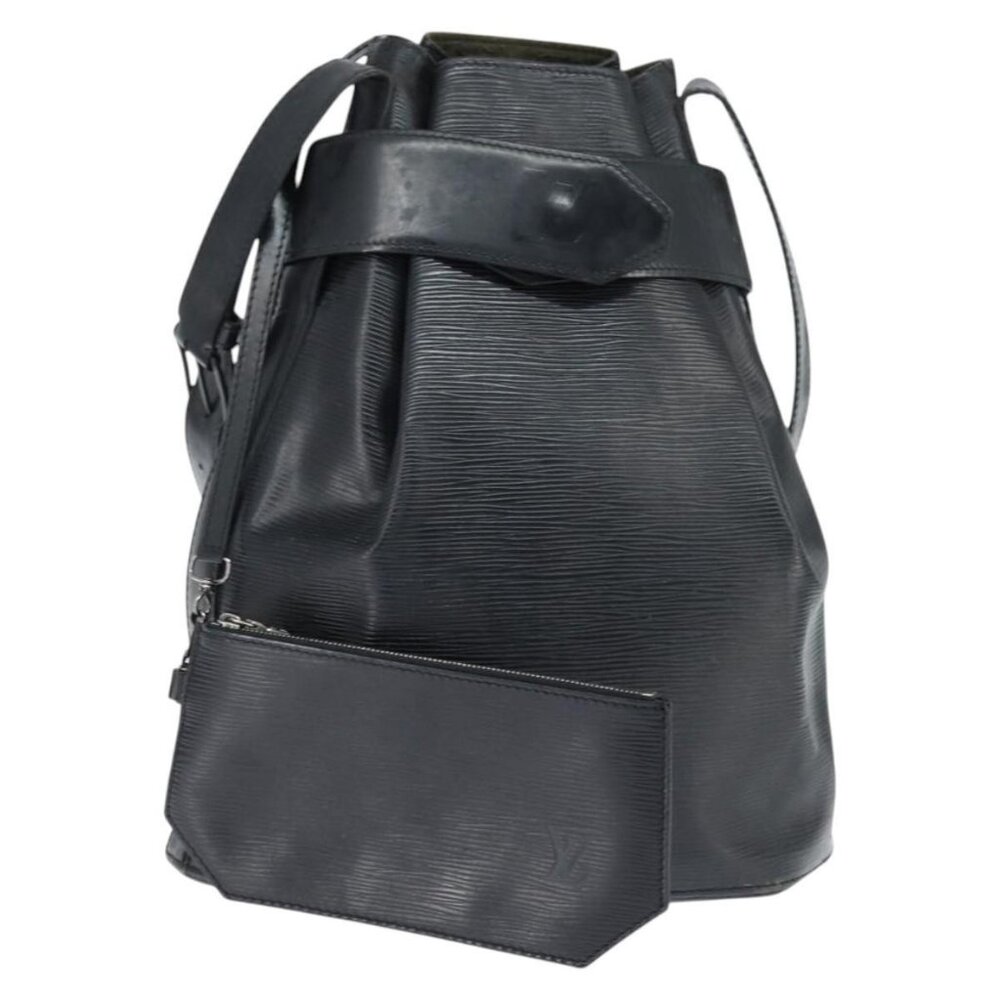 Authentic LOUIS VUITTON Epi Sac Depaule GM Shoulder Bag Black M80155 LV